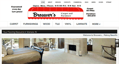 Desktop Screenshot of brouwerscarpet.com