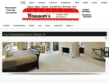 Tablet Screenshot of brouwerscarpet.com